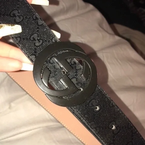 Gucci | Accessories | Black Embroidered Gucci Belt Size 394  display picture 1